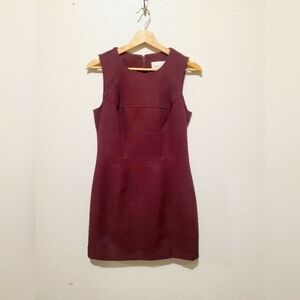 💚5/$25 Charlotte Russe Burgundy Sheath Sleeveless Mini Dress Size Small